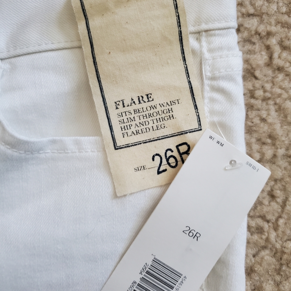 Banana Republic White Flare Jeans Womens 26 - Picture 4 of 6